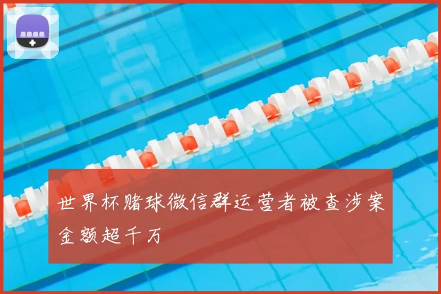 世界杯赌球微信群运营者被查涉案金额超千万